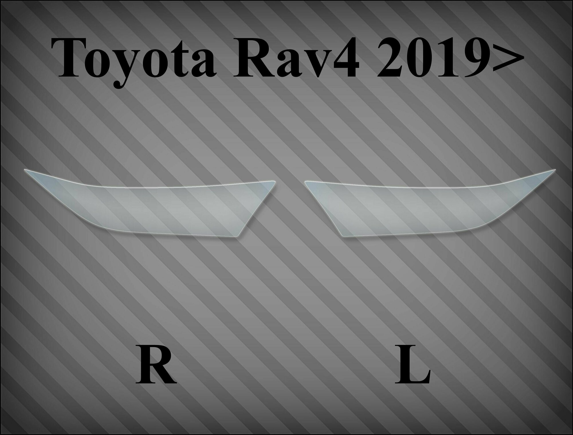 Защитная пленка на фары Toyota Rav 4 2019>