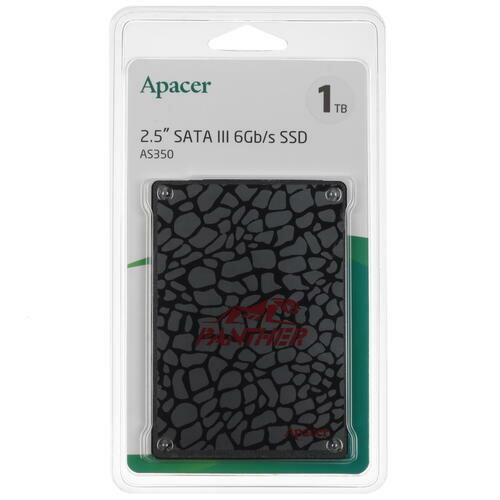 Накопитель SSD 2.5'' Apacer Panther AS350 1TB SATA 6Gb/s 3D TLC 560/540MB/s IOPS 93K/80K MTBF 1.5M - фото №8