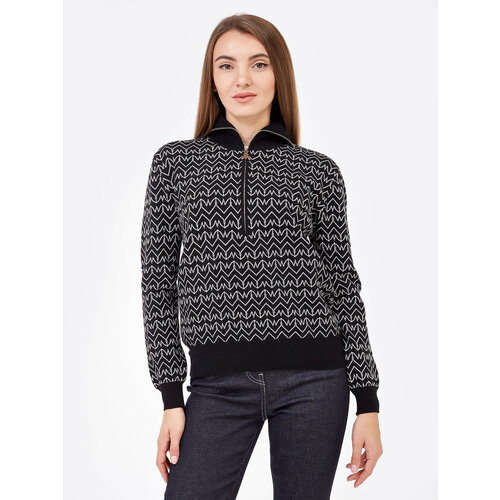 фото Свитер patrizia pepe, размер 42, черный, белый