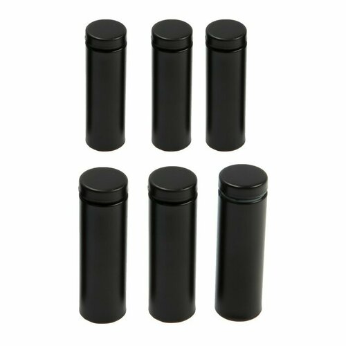 Дистанционный держатель для табличек 19х60 мм цвет черный набор 6 шт 1189₽