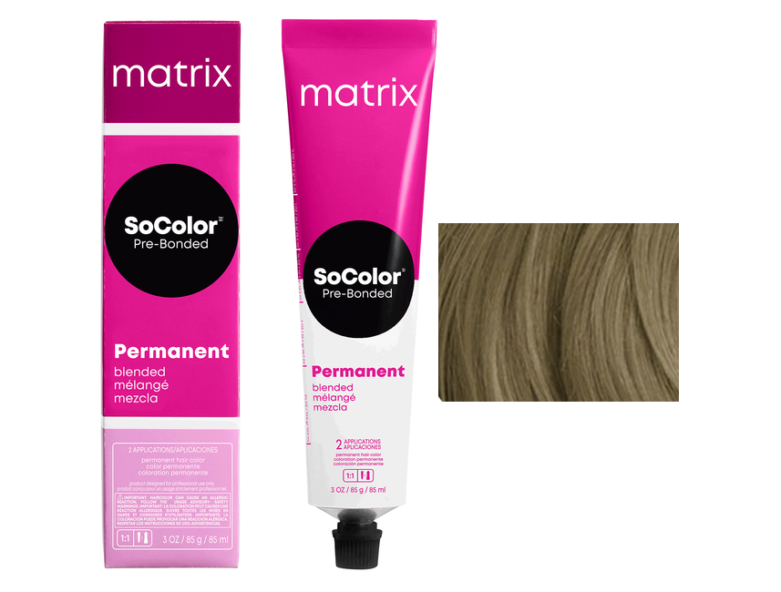 Перманентный краситель MATRIX SoColor Pre-Bonded Натуральные оттенки, 90 мл 6A темный блондин пепельный - 6.1 - фотография № 20