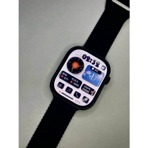 Смарт часы HK9PRO Series 9 c AMOLED Экраном Новый чип Realtek - Плавная анимация черные 369900₽