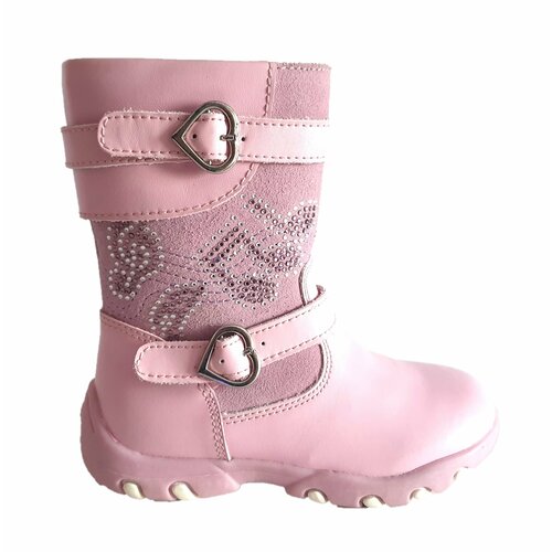 Сапоги Antilopa, демисезонные, натуральная кожа, утепленные, размер 25, розовый