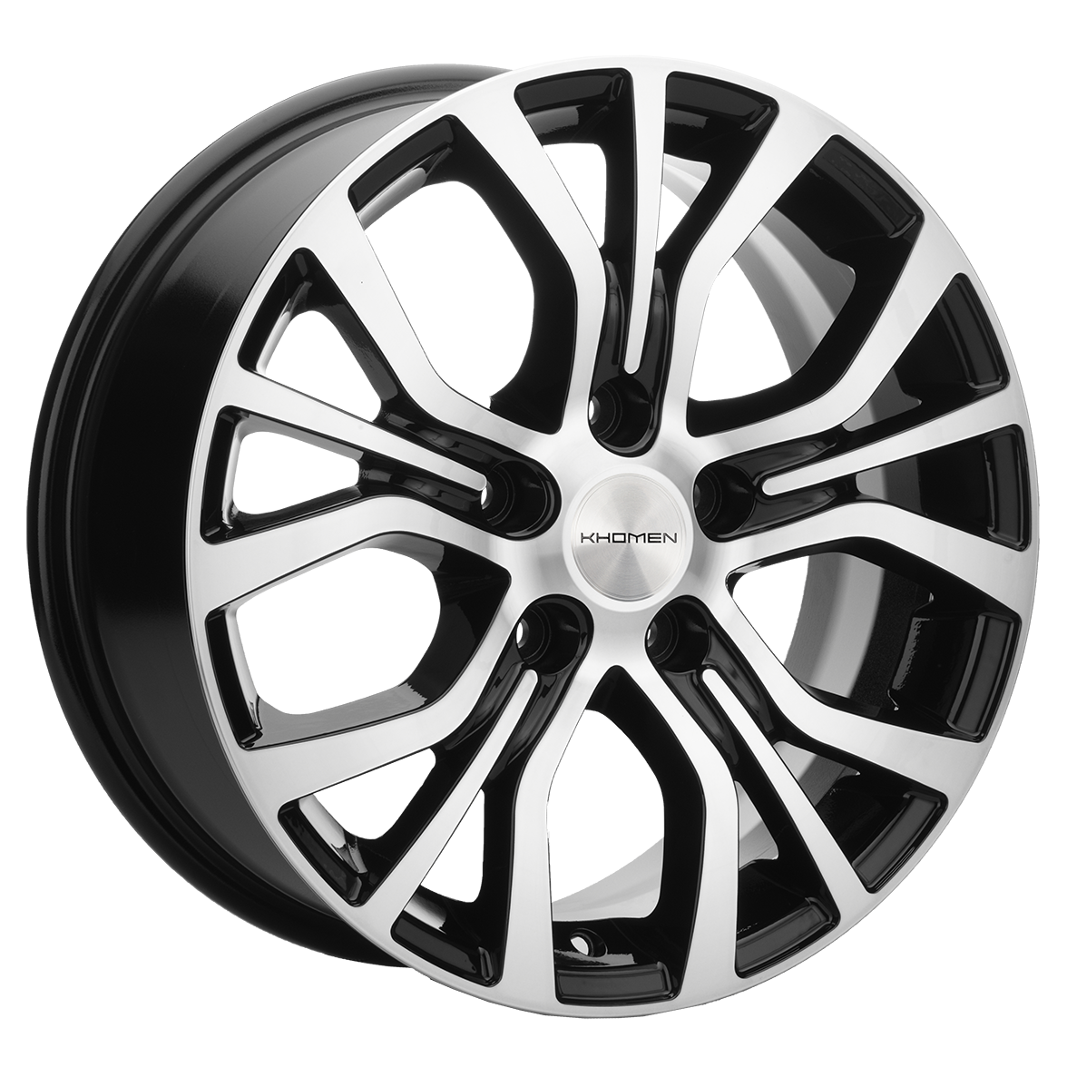 Khomen Wheels KHW1608 6.5x16 5x114,3 ET45 Dia60.1 Black-FP ()