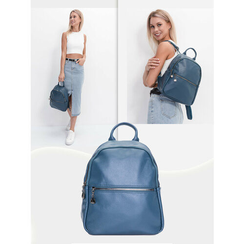 фото Рюкзак , фактура матовая, синий cllopp