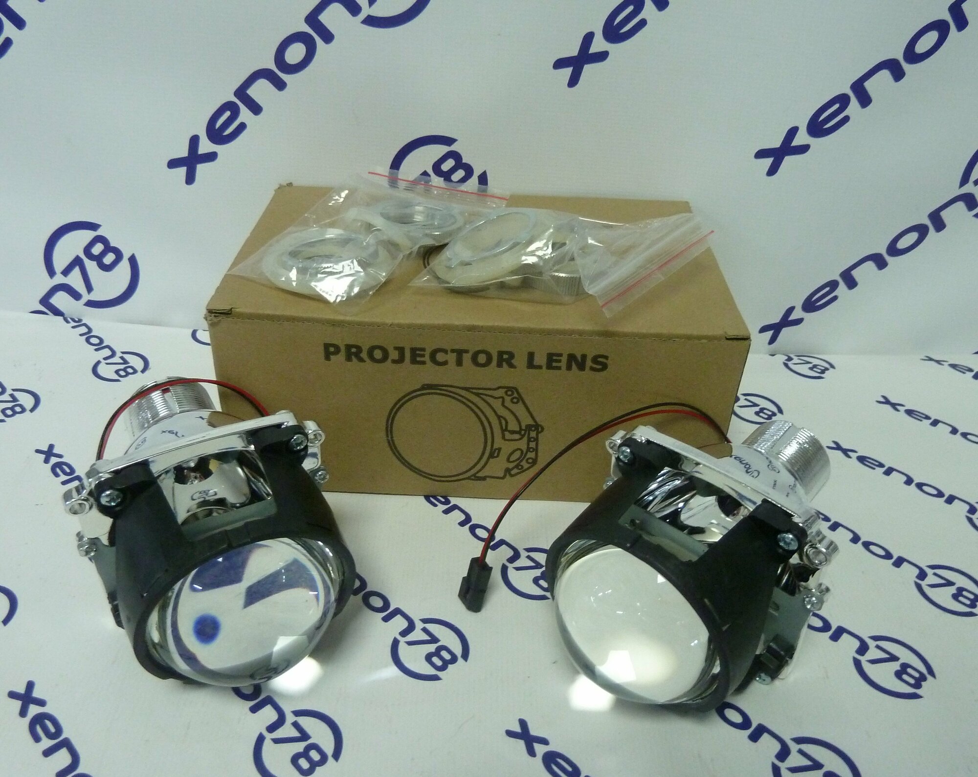 Комплект биксеноновых линз (модулей) 2.8"- D2S под съёмные бленды (маски) - 2 шт.