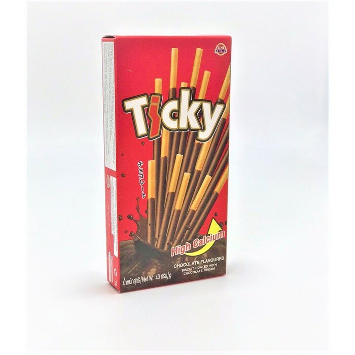 Ticky Бисквитные палочки Ticky покрытые шоколадным кремом, 40 г - фотография № 3