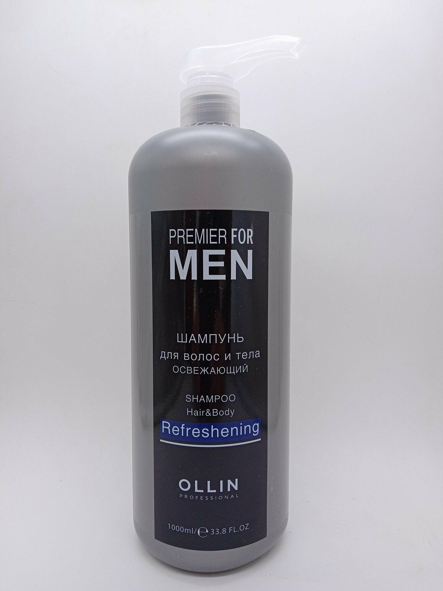 OLLIN Premier For Men Shampoo Hair&Body Refreshening - Шампунь для волос и тела освежающий