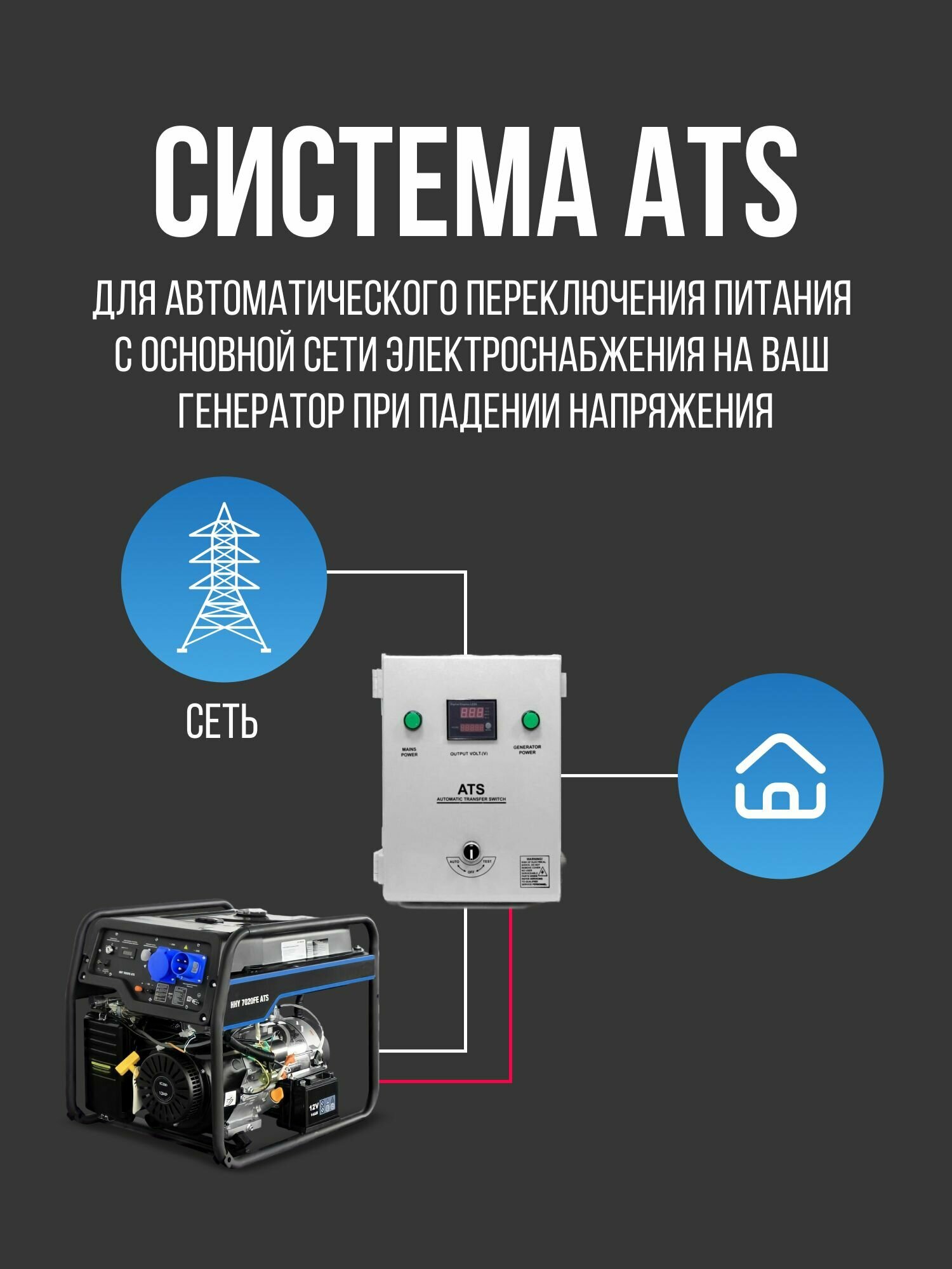 Блок автоматики Hyundai ATS 10-220 - фотография № 7