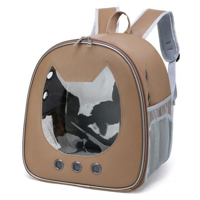 Рюкзак переноска для кошек с окном и вентиляцией - фотография № 15