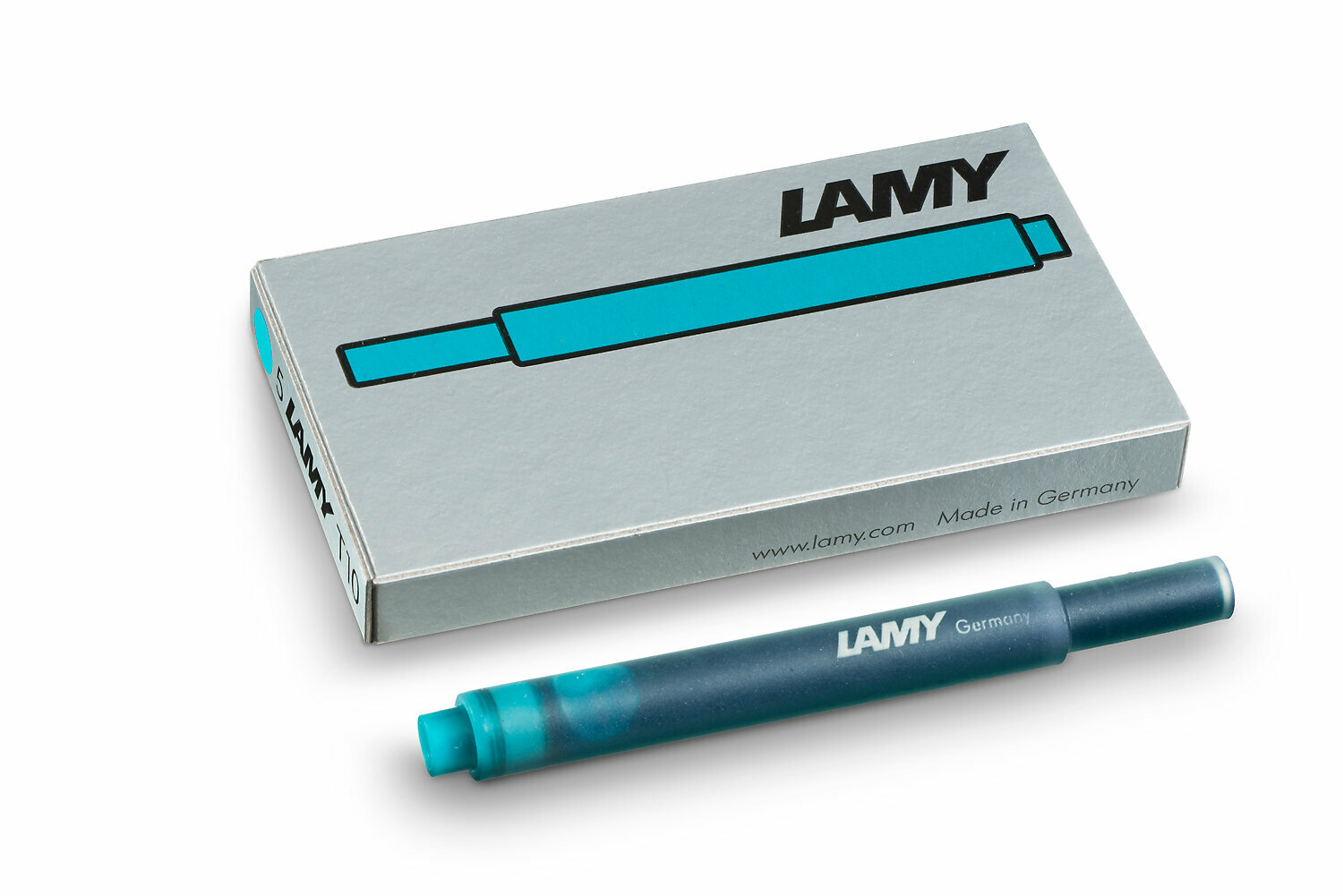 Картриджи LAMY T10 для перьевой ручки, 5 шт./уп, бирюзовый