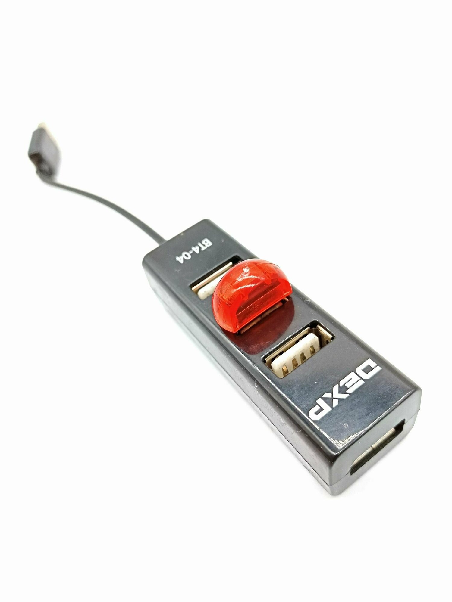 Переходник/CARD READER/USB-MicroSD/Красный