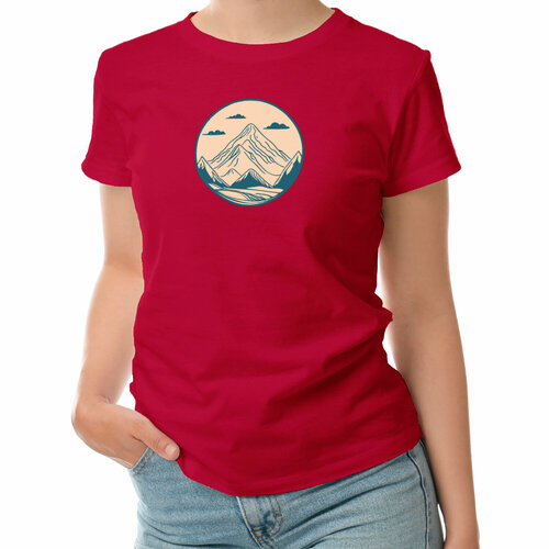 фото Футболка roly, размер l, красный