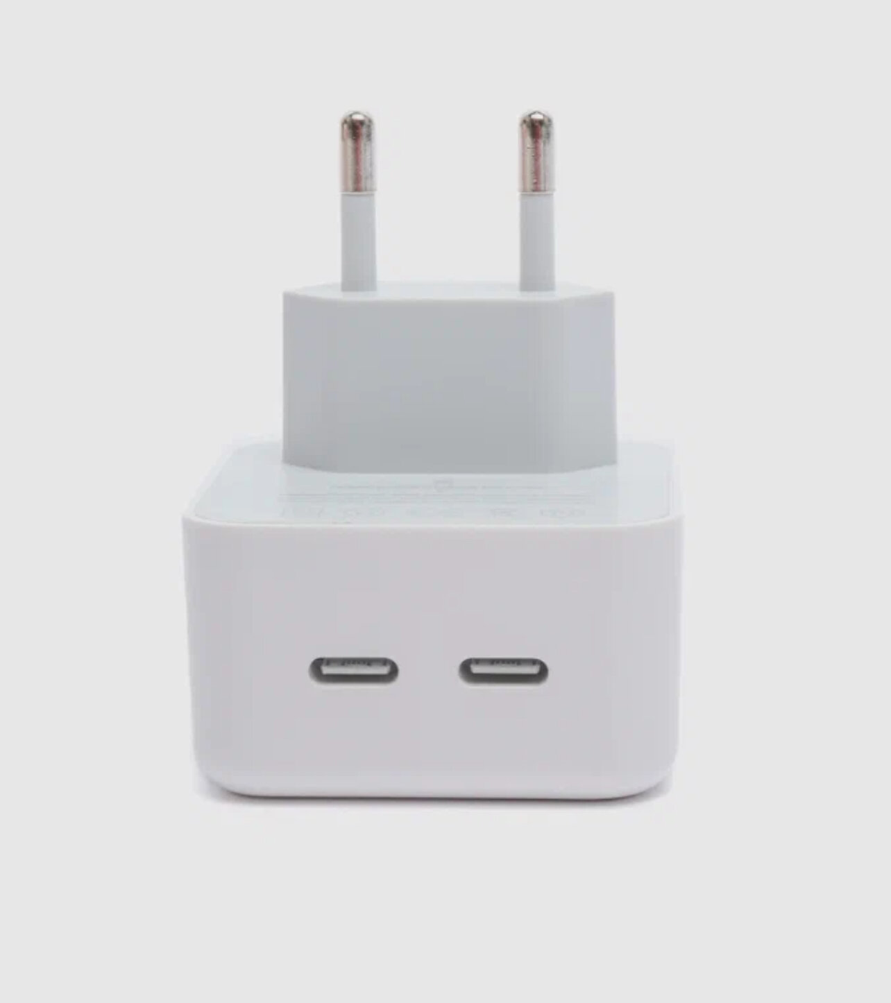 Зарядное устройство с двумя портами USB Type-C / Power Adapter 35W/ White — фото 1
