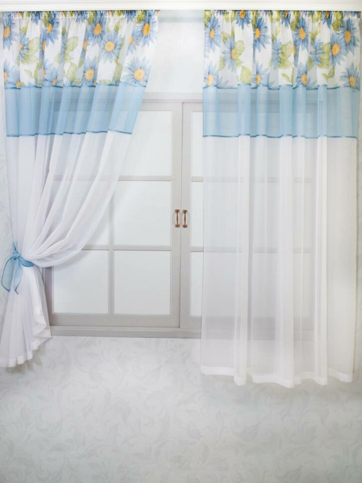 Кухня "Каприз" цвет голубой