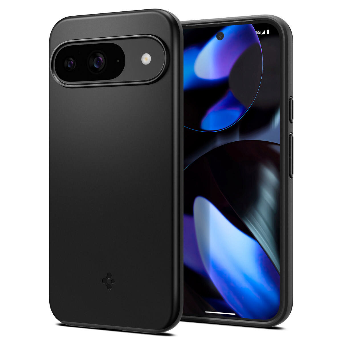 Чехол Spigen на Google Pixel 9 Pro/9 (ACS07697) Thin Fit / Спиген Чехол для Пиксель 9 Черный