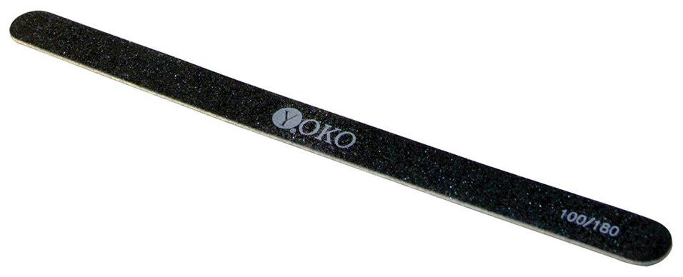 Картинки Yoko YSBF015 P Пилка на деревянной основе 100/180 черная/прямая, 1 шт
