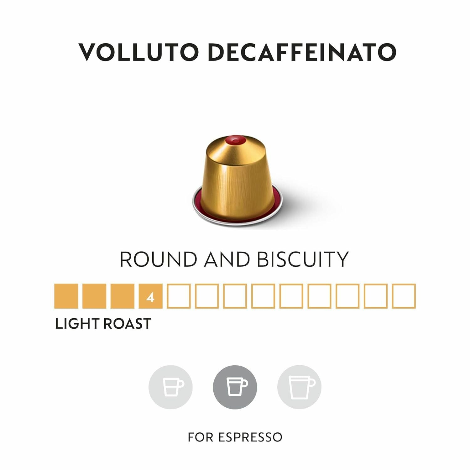 Кофе Nespresso VOLLUTO DECAFFEINATO в капсулах, упаковка 10 шт — фото 1