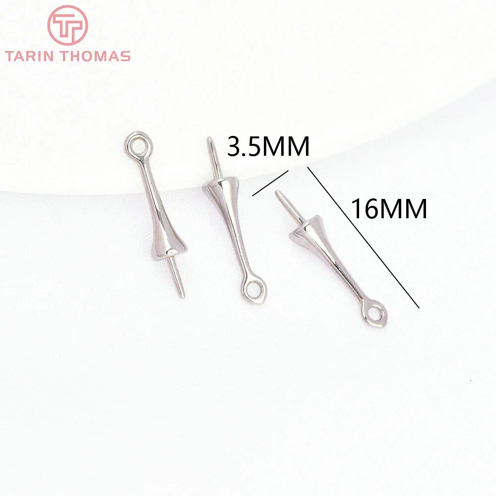 Латунные полубулавки 24K золото 16x35 мм 20 шт. 7134-16x3.5MM