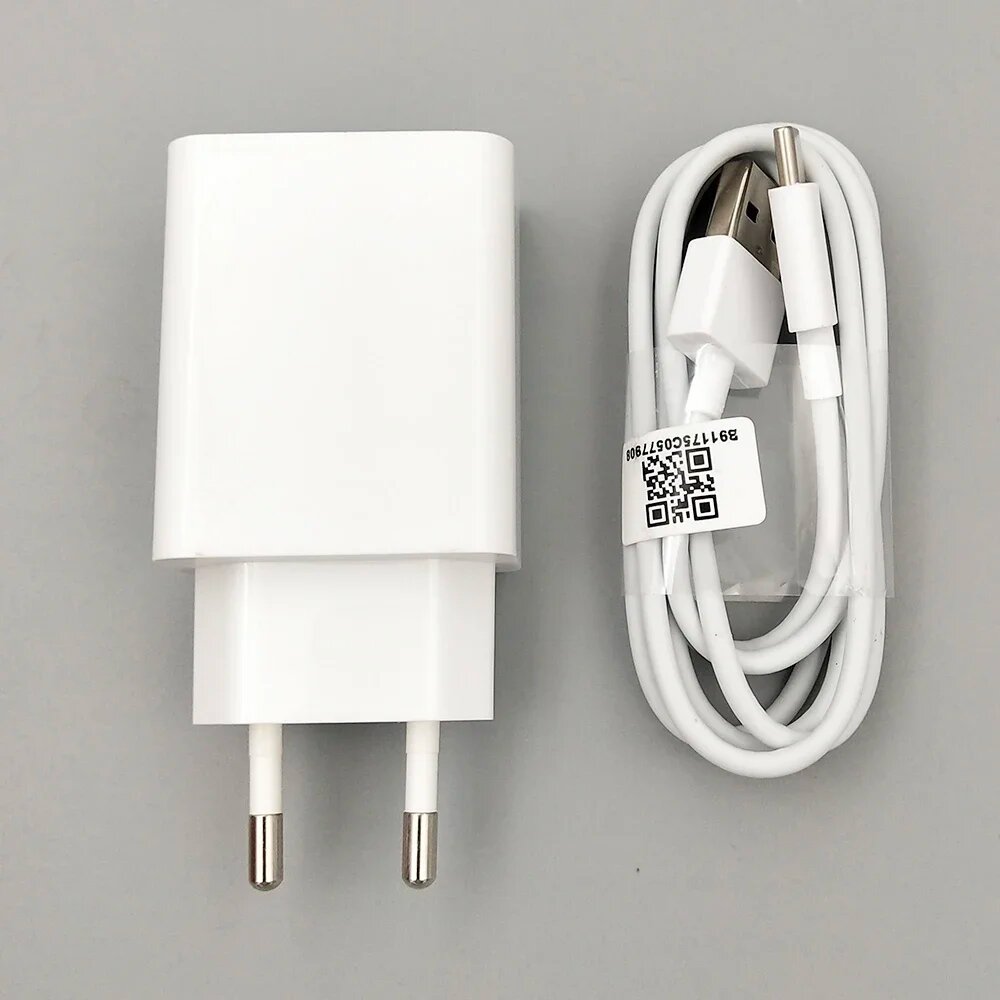 Оригинальное зарядное устройство Xiaomi Redmi 14C с быстрой зарядкой USB C 18 Вт, адаптер европейского стандарта для Redmi 13C 12 13 9T 12R Note 8 9 8T 10 Poco M4 M2 M3 Pro, EU add cable