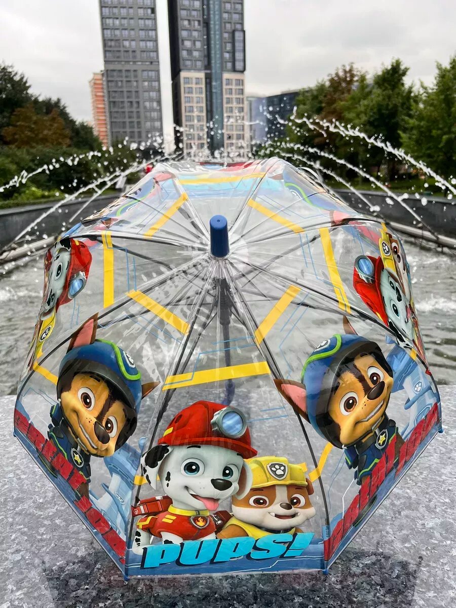 Зонт-трость GALAXY OF UMBRELLAS, сине-белый — фото 1