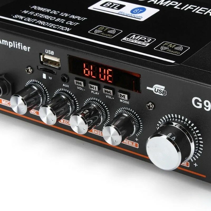 G919 Bluetooth 5.0 Усилитель 2.0 Канал Автомобильный Стерео Бас Мощность HIFI Аудио — фото 1