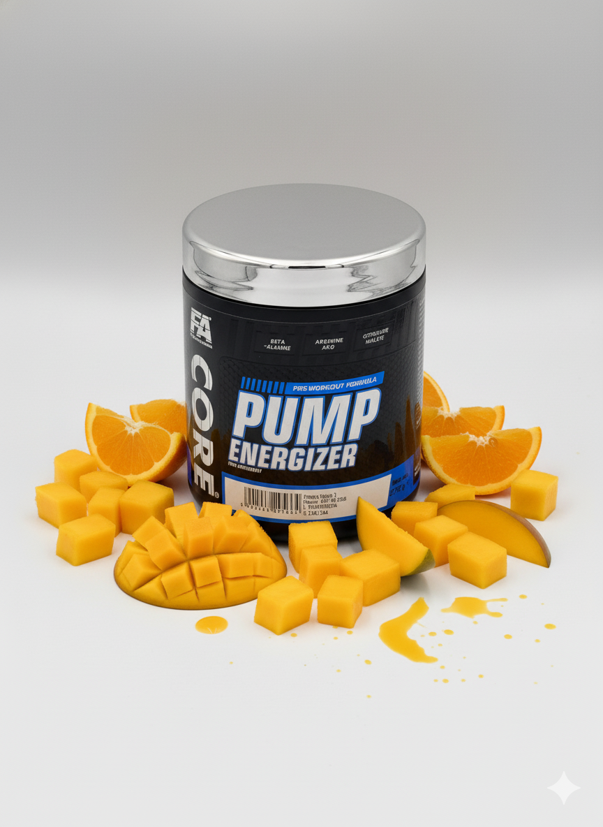 FA PUMP ENERGIZER 270g Orange- Mango 60 порций перед тренеровкой
