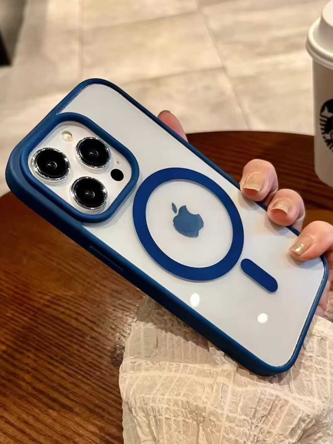 Чехол Berlia, для iPhone 13 Pro, ударопрочный, прозрачный, Magnetic
