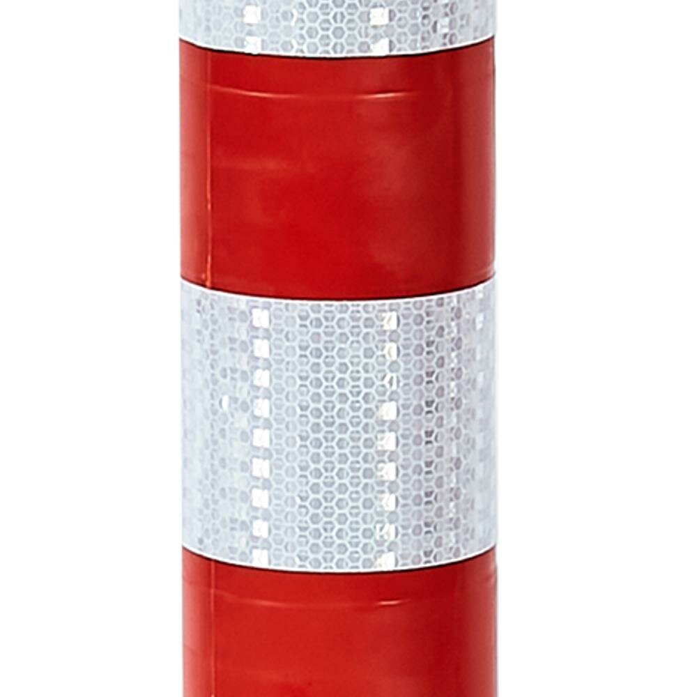 Парковочный столбик 20x75 см красный