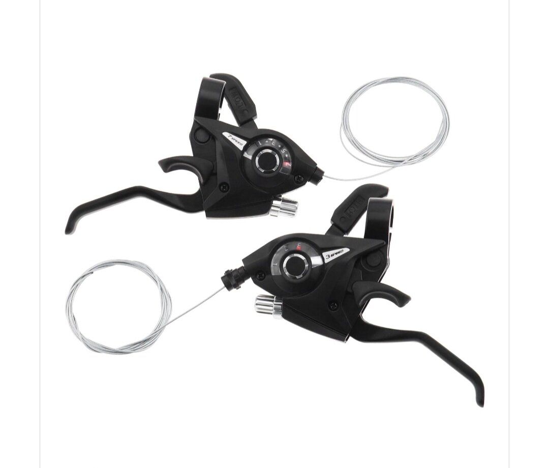 Переключатель скоростей для велосипеда 3/7 скорости, шифтер скорости монетка велосипеда + трос