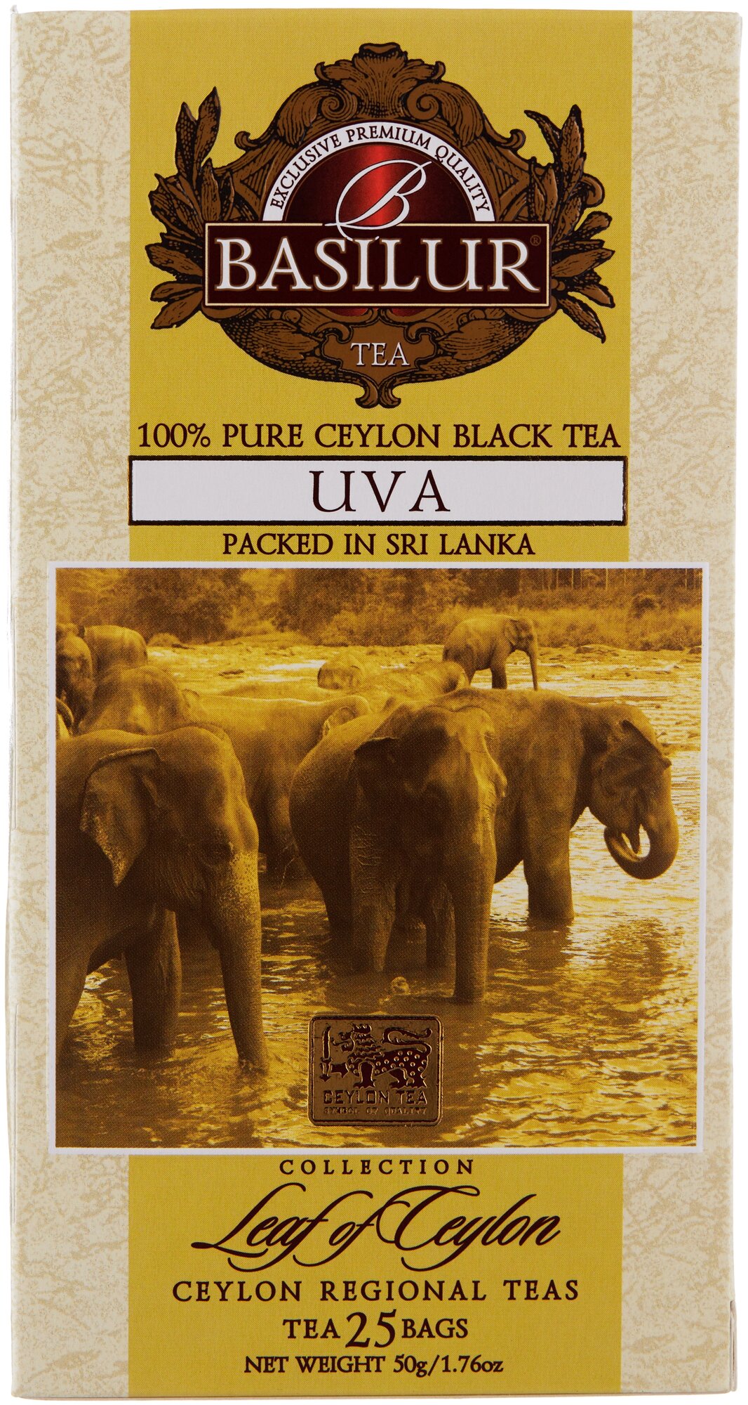 Чай черный Basilur Uva OP Лист Цейлона в пакетиках, 100х2 г - фото №3