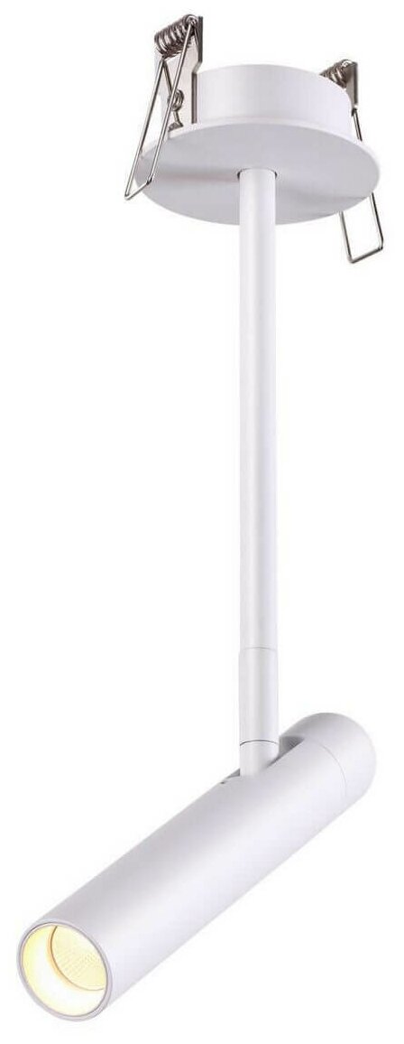Светильник Novotech 357943, LED, 5 Вт, 3000, теплый белый, цвет арматуры: белый, цвет плафона: белый