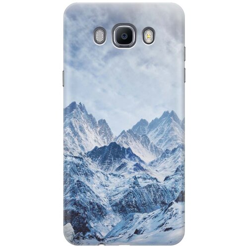 фото Cиликоновый чехол на samsung galaxy j7 (2016) / самсунг джей 7 2016 с принтом "снежные горы" gosso