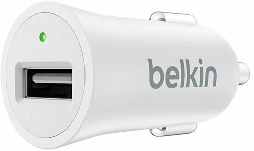 Автомобильное зарядное устройство Belkin F8M730btWHT 1xUSB 2,4А, белый