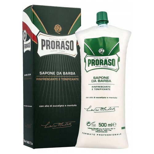 Крем для бритья Зеленая Эвкалипт и Ментол Proraso, 500 мл