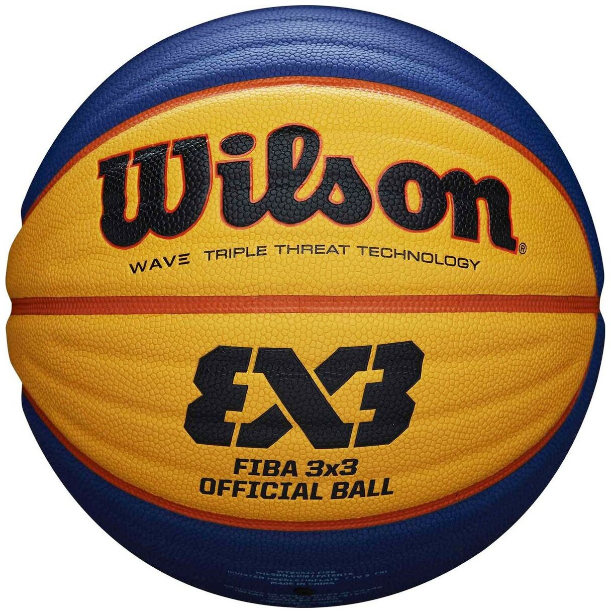 Мяч баск. WILSON FIBA3x3 Official, арт. WTB0533XB, р.6, синт. PU, бутил. камера, сине-желтый