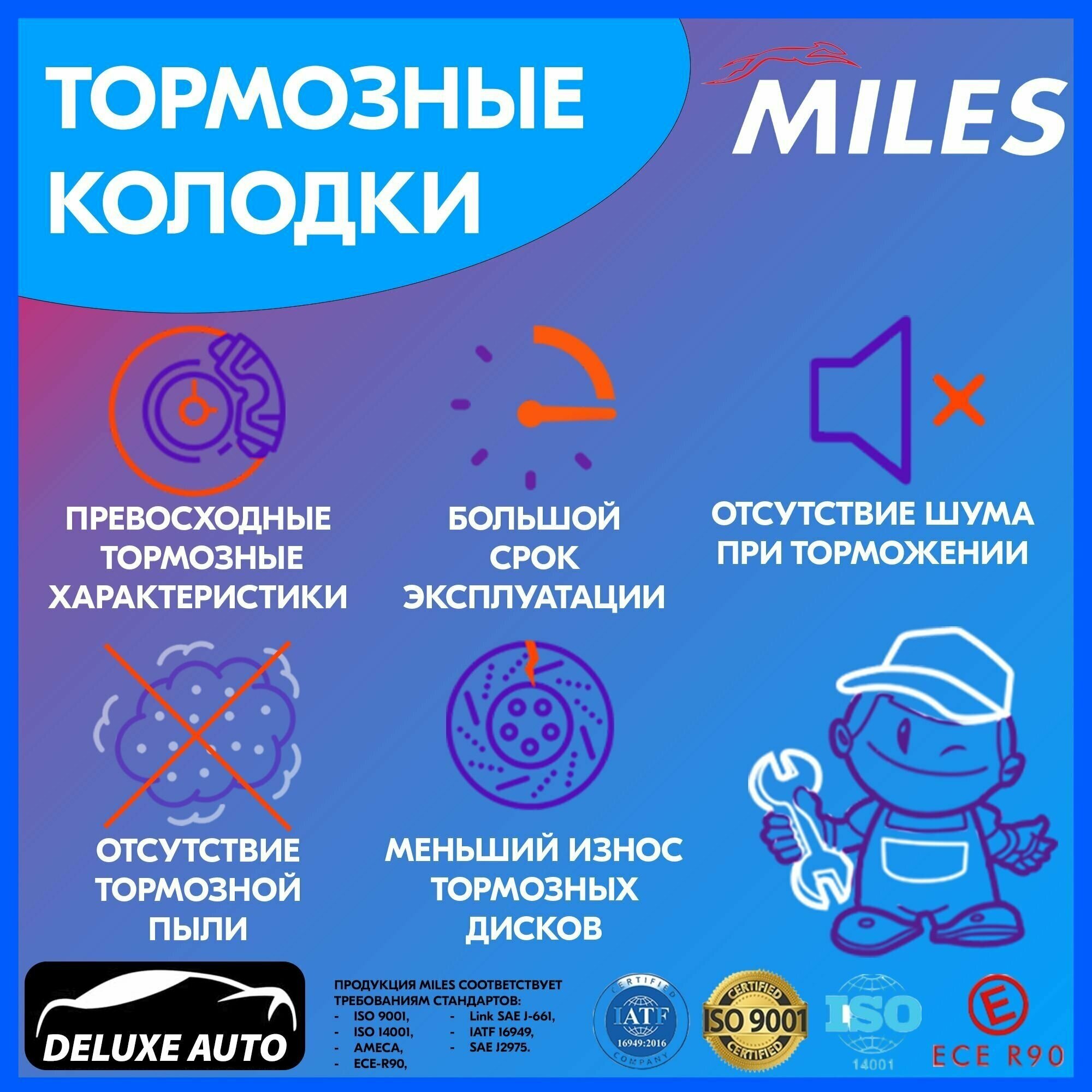 MILES E500245 Колодки тормозные передние (Смесь CERAMIC серия PRO) BMW X5 E70 07-/X6 E71 08- (TRW GDB1726) E500245