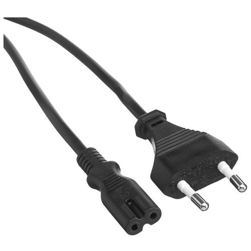 кабель соединительный для фитолампы эра fito т5 2 pin 0 25 м коннекторы iec c7 iec c8 Кабель питания ExeGate Special PCN-0,5S, CEE 7/16 - C7, 2-pin, 0.5 м, черный