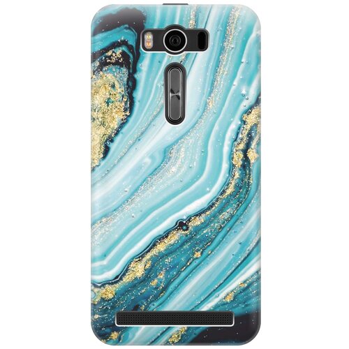 фото Cиликоновый чехол на asus zenfone 2 lazer (ze500kl) / асус зенфон 2 лазер (зе500кл) с принтом "green marble" gosso
