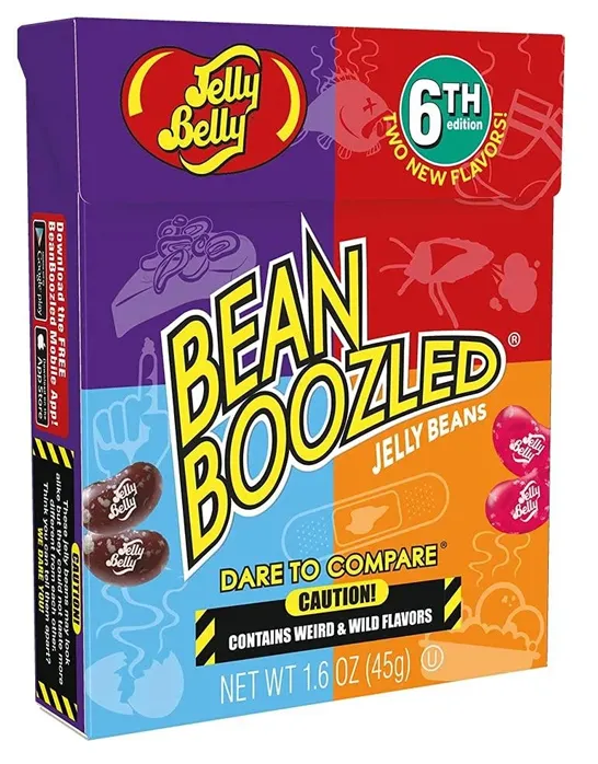 Конфеты Jelly Belly Bean Boozled / Джелли Белли Бин Базлд Ассорти 6-я версия 45 г. (Таиланд)