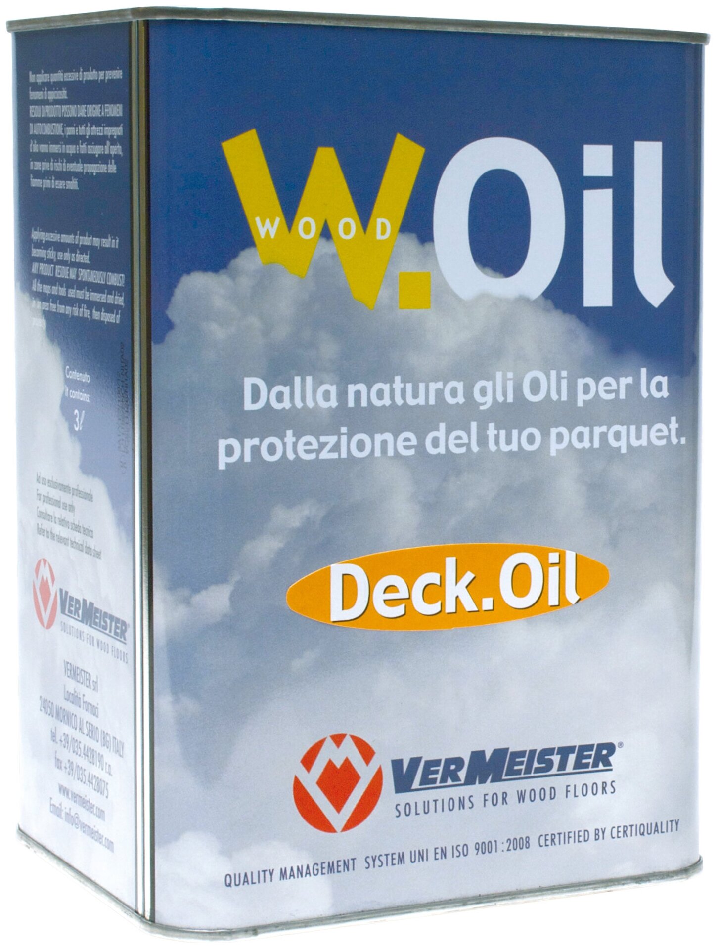 DECK. OIL Vermeister пропитывающее масло для использования на улице 3л.