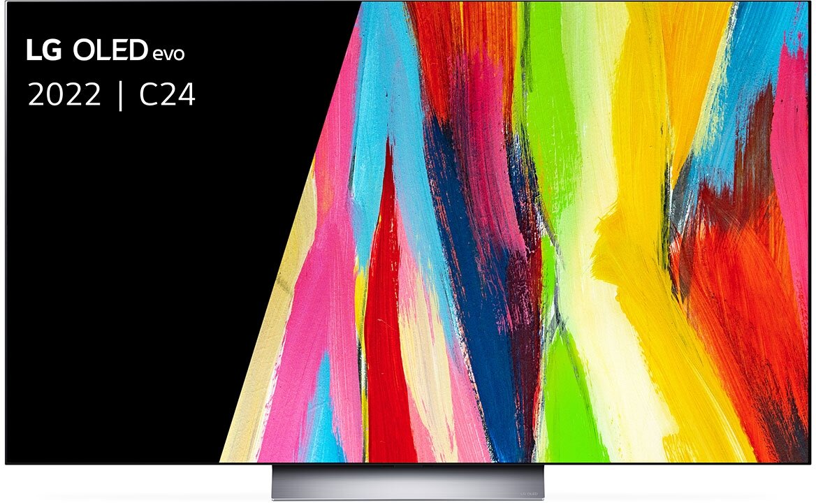 Телевизор LG OLED55C24LA.ARUB, 55", OLED, 4K Ultra HD, темно-серый - фото №1