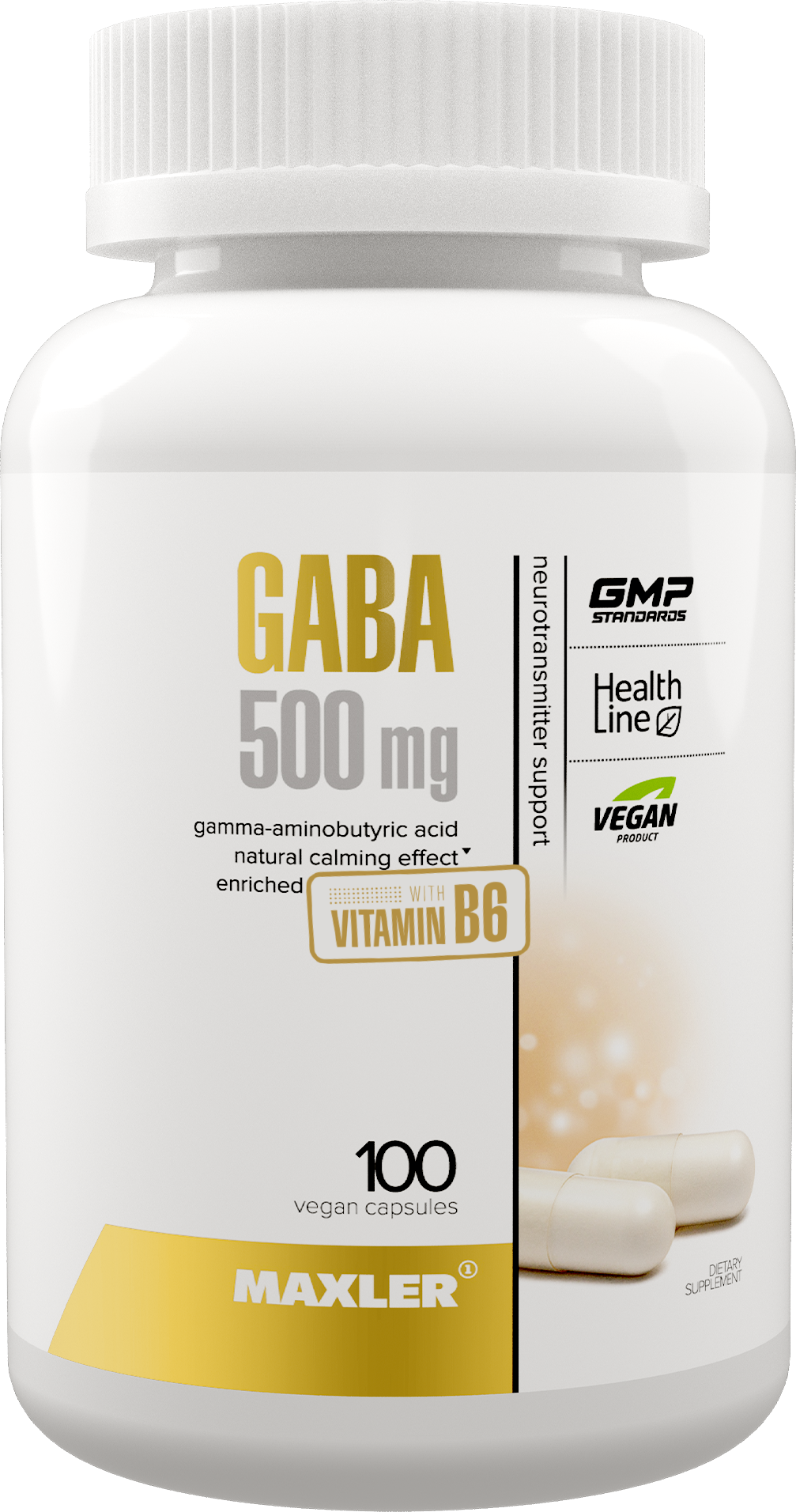 Аминокислота Maxler GABA 500mg 100 капсул