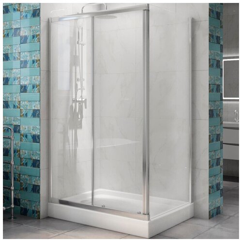 душевой уголок belbagno due ah 1 120 90 c cr due ah 1 120 90 c cr Душевой уголок BelBagno DUE-AH-1-120/90-C-CR