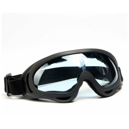 фото Очки спортивные горнолыжные / горнолыжная маска / защитные очки для сноуборда, мототехники и снегохода, стекло синие нет бренда