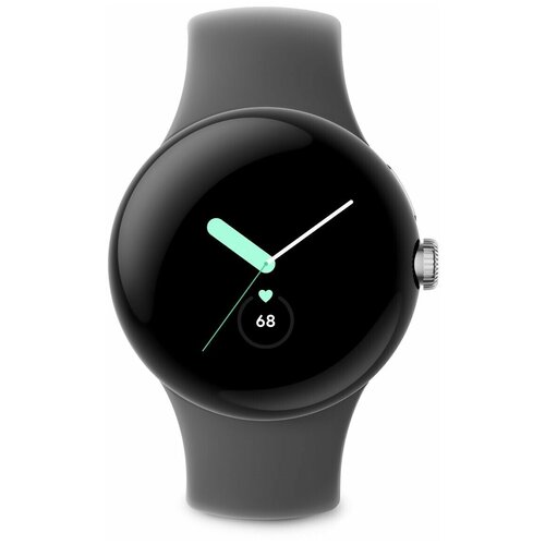 Умные часы Google Pixel Watch 4GBTWiFi Polished SilverCharcoal band 2949900₽