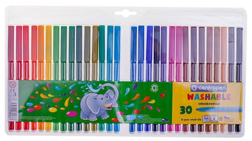 Фломастеры Centropen 30 цветов - фото №1