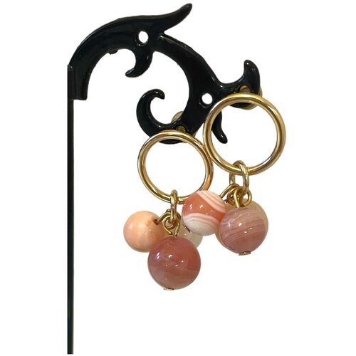 Серьги с агатом