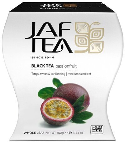 Чай чёрный JAF TEA Passion fruit листовой с ароматом маракуйи, 100 г.