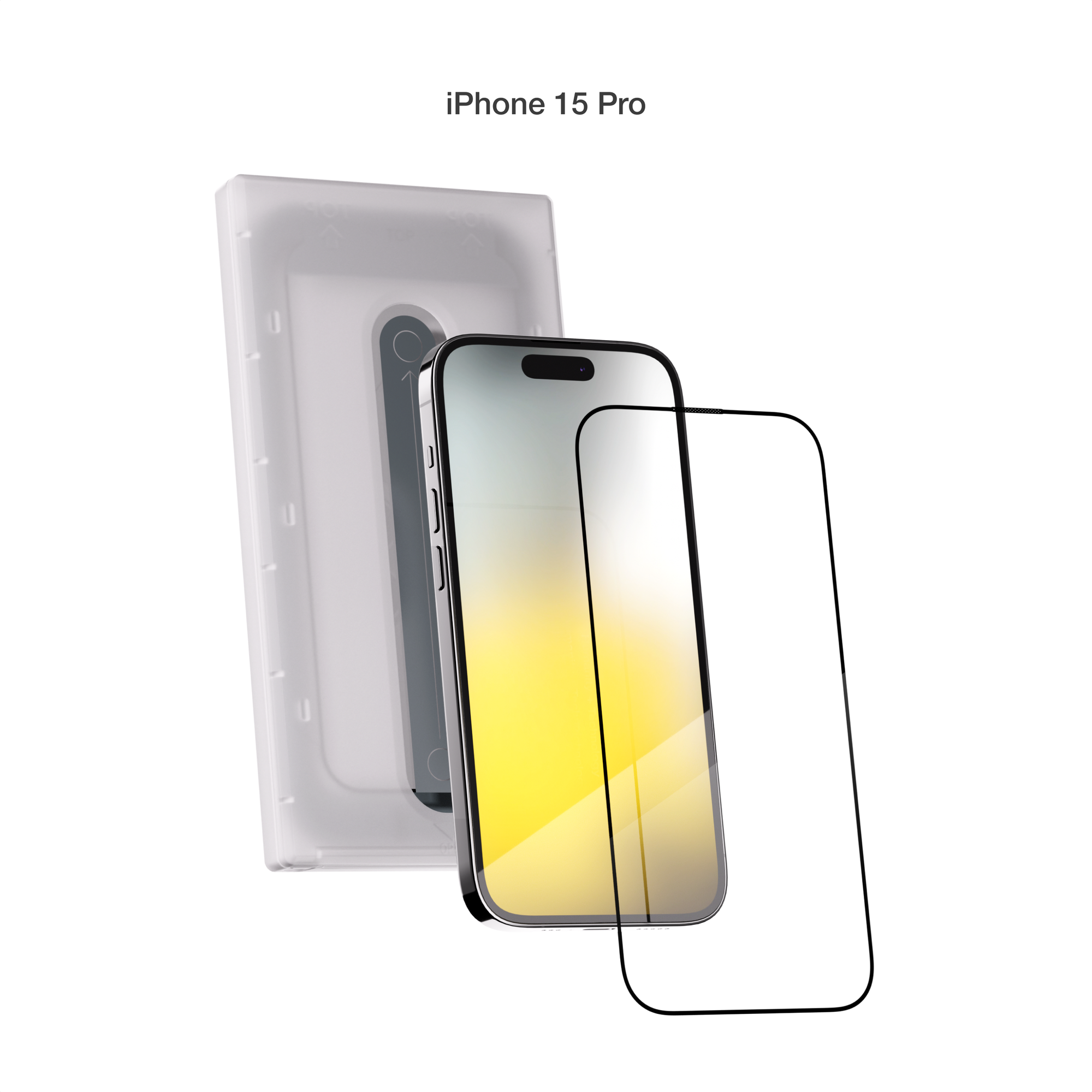 Защитное стекло COMMO для Apple iPhone 15 Pro с аппликатором
